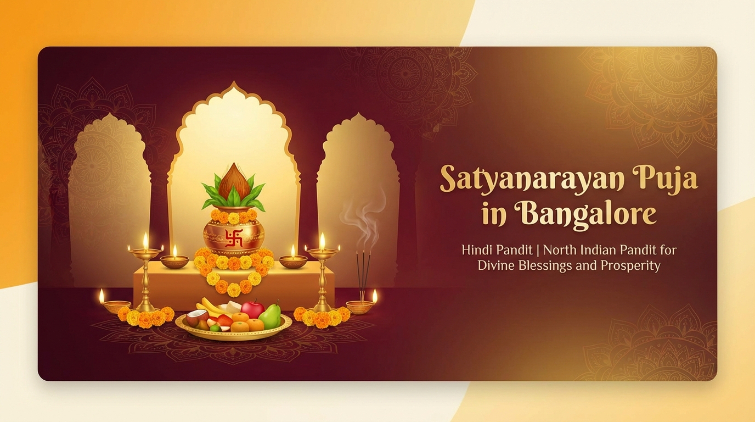 satyanarayan puja in bangalore by hindi pandit ji with katha and havan